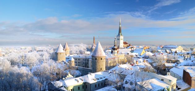 Погода в Таллине в январе стоит холодная, температура воды низкая