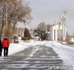 Зима в Волгограде холодная, с обильным количеством снега