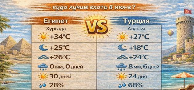 Сравниваем Египет и Турцию в июне – где лучше?