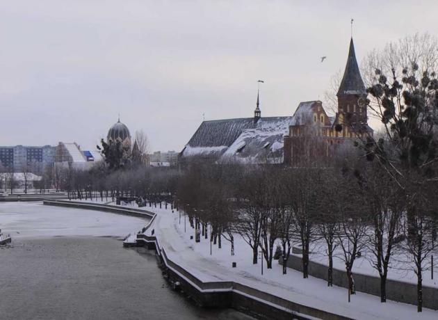 В один день в Калиниграде может быть снежно