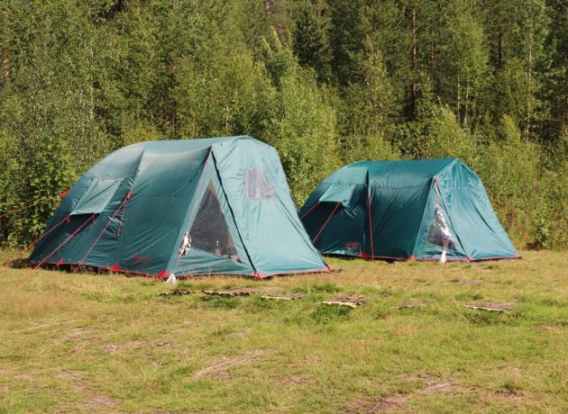 Вот так выглядит место для палаток в парке Паанаярви (фото с официального сайта paanajarvi-park.com)
