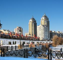 Зимой в Киеве часто лежит снег