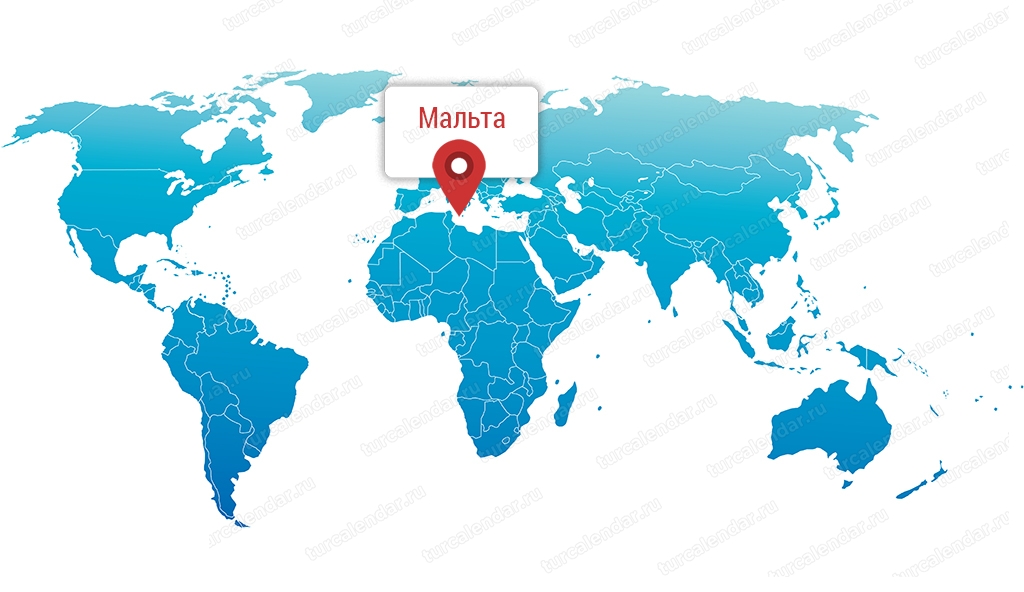 Где находится Мальта на карте мира и карте Европы? Подробная карта Мальты сгородами на русском языке