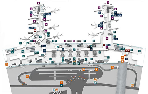 Аэропорт Домодедово на карте: схема терминалов