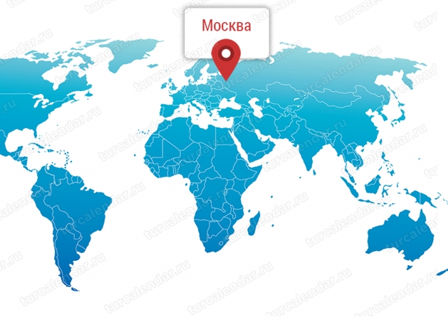 Москва на карте мира