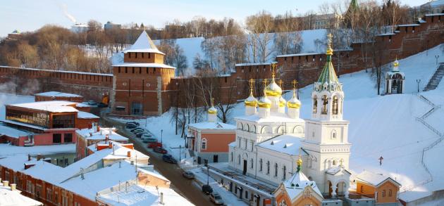 Погода в Нижнем Новгороде в феврале стоит по-прежнему холодная и преимущественно пасмурная, иногда идет снег