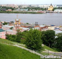 Типичный пейзаж Нижнего Новгорода в мае