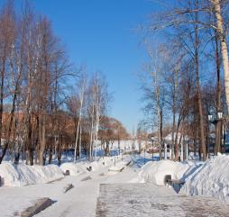В Перми зимой всё в снегу, настоящая красота!