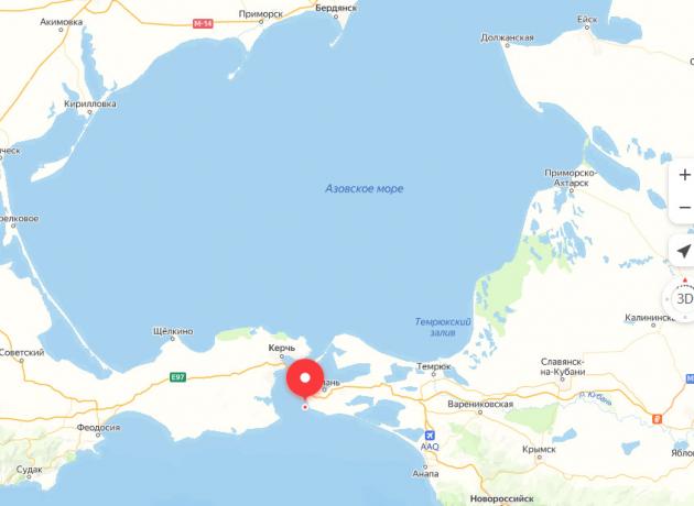 Танкеры затонули в Керченском проливе, который соединяет Черное море и Азовское море