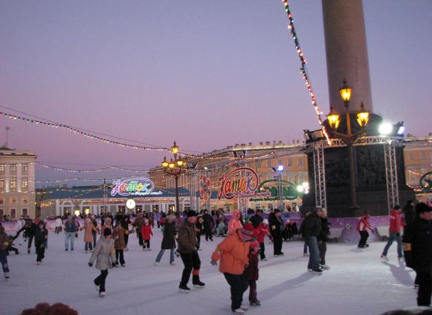 Каток на Дворцовой площади