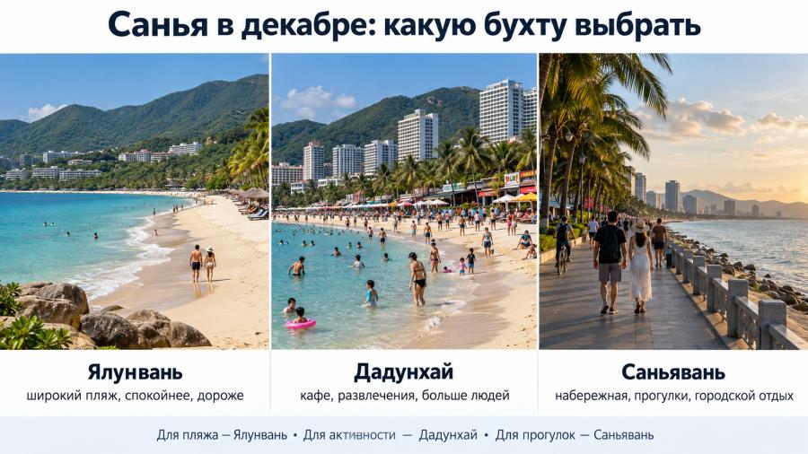 Какую бухту выбрать в Санья и на что рассчитывать во время отдыха - сравниваем