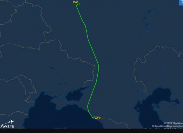 Маршрут самолета москва сочи на карте из домодедово сегодня