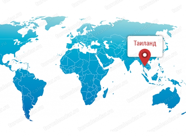 Тайланд на карте мира