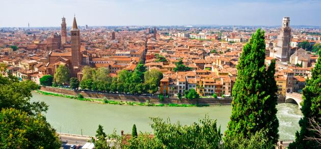 Верона - самый романтичный итальянский город, известный на весь мир