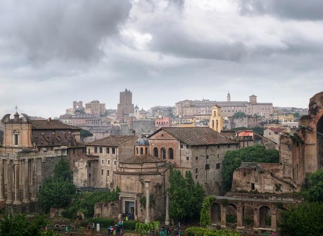 В нашу поездку в Рим в мае погода была довольно дождливой