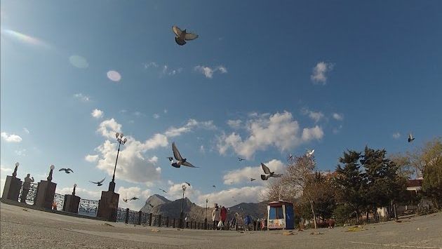 Судак в ноябре. Набережная. Осенний Крым.