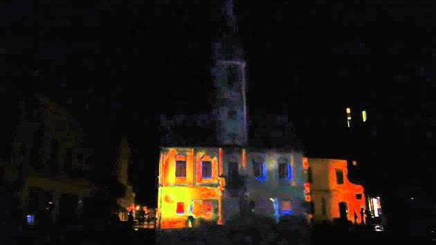 Хорватия в сентябре: Varazdinske barokne veceri 2013 3D mapping projection