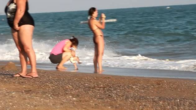 Сентябрь в Белеке: Волны, Белек.MOV