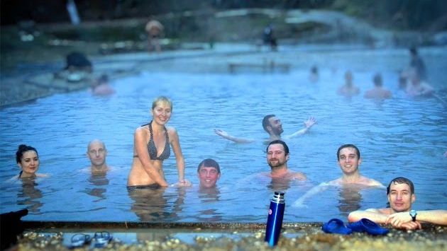 Абхазия в феврале: Поездка на термальные источники Кындыг, Абхазия