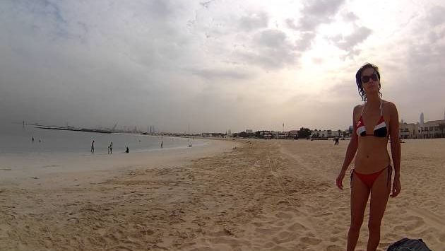 Дубай. Июль. Пляж в 07 00 утра