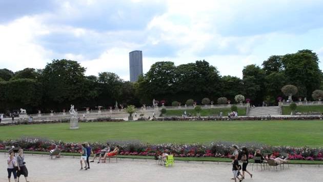 Август в Париже: The Luxembourg gardens