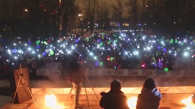 Влюбленный праздник светошариков 14 февраля 2015