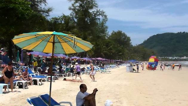В : Patong Beach, Phuket,  august 2012