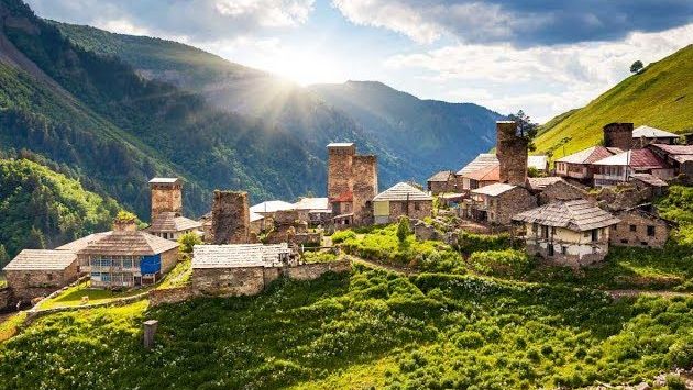 Грузия Красивая Страна.  Достопримечательности Грузии, красивые места