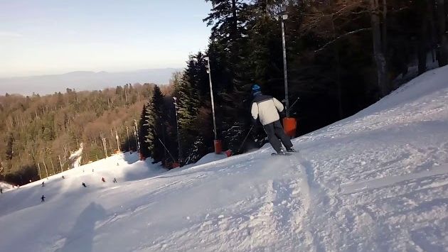 Хорватия, Декабрь: Snowblading on Red Slope (Crveni spust), Sljeme, Croatia 23rd December 2017 (part 2)