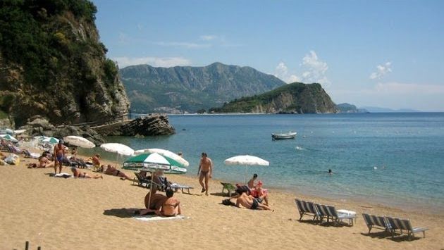 Март в Черногории: Mogren Beach, Budva, Montenegro