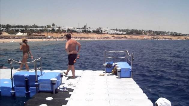 Шарм эль Шейх, Июль: Малый понтон главного пляжа Domina Coral Bay, Шарм-Эль-Шейх