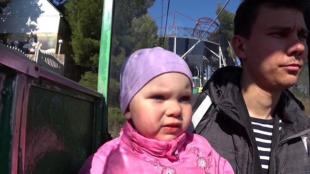 Канатная дорога в Ялте "Ялта-горка" с ребенком. Крым. Встреча с дятлом. Весна. Путешествия с детьми