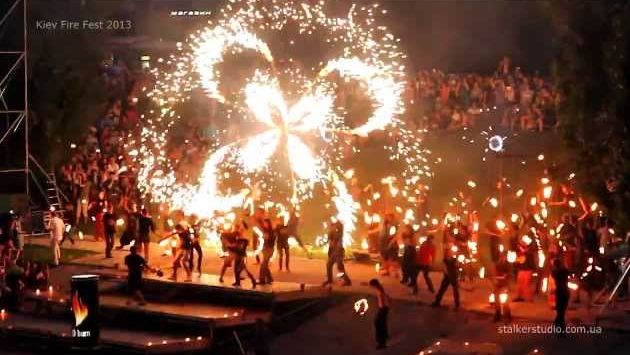 Киев, Июнь: Киевский Фестиваль Огня  Kiev FIRE Fest 2013 Русановский канал, г. Киев, 14 06 2013