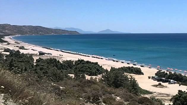 Кос, Июнь: Вид на СанниБич