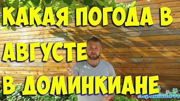 Какая погода в августе в Доминкиане? (доминикана. доминикана2017. доминикана цены. доминикана видео)
