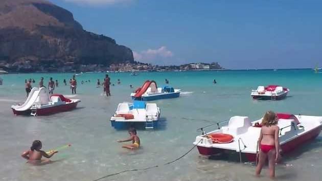 Июль на Сицилии: Sicily, Mondello beach, 2 part 2013, july