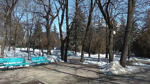 Ессентуки, Февраль: Курортный парк г. Ессентуки, зима