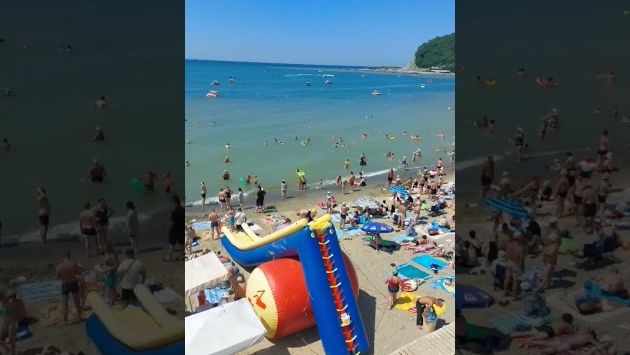 Джубга. Июль. Море.#lakomka67 #джубга #черноеморе #пляж #июль2023 #жара