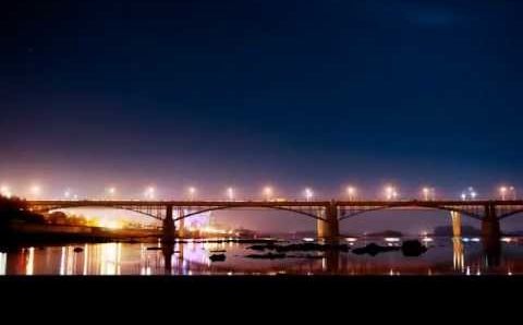 Январь: Ночной Новосибирск зимой