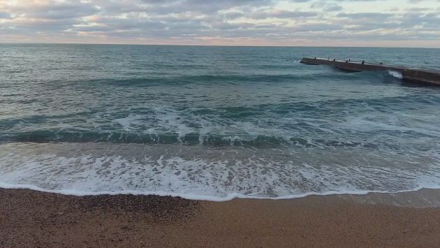 Крым. Севастополь. Море. Декабрь.