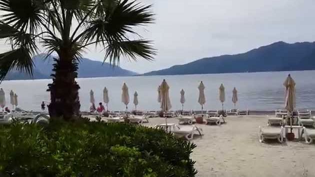 Май в Мармарисе: Прогулка по набережной Мармариса в мае (смартфон)