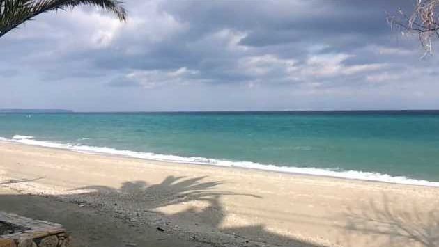 Ханиоти, Кассандра, Халкидики, Греция, Море в декабре.