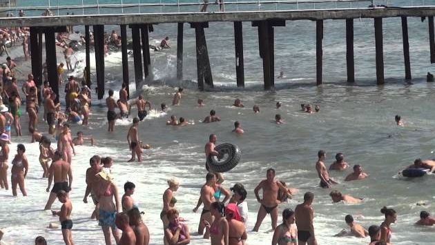 Алушта: Алушта. Пляж.