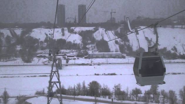 Нижегородская канатная дорога, февраль 2012 года