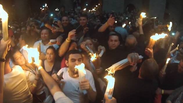 Апрель, Израиль: Holy Saturday: Holy Fire Ceremony 2014 Jerusalem
