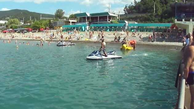 Август. Море. Сочи. Хоста. Пляж