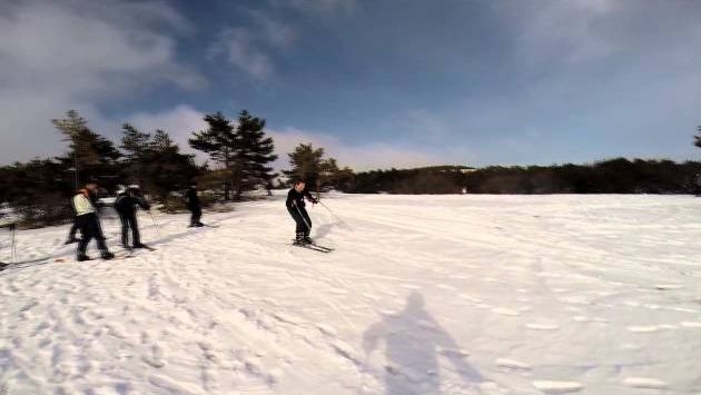 Крым: GoPro Ай-Петри Февраль. Типа учимся катать на лыжах)