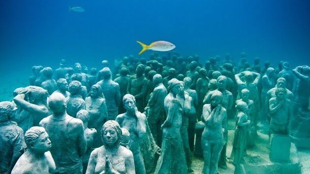 Май в Мексике: Подводный Музей Канкуна. Дайвинг в Мексике