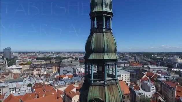 Июнь, Рига: The Old Town of Riga from Bird's Eye View