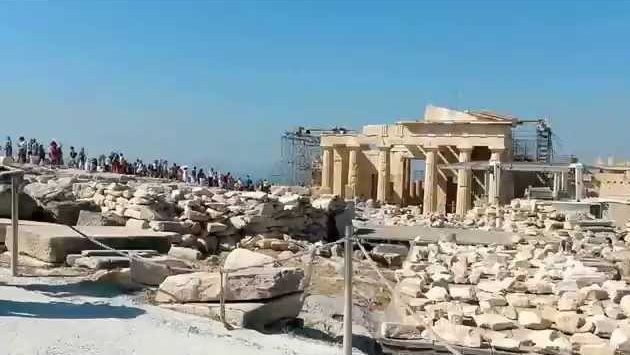 Сентябрь, Греция: Акрополь Парфенон Афины Греция сентябрь 2015